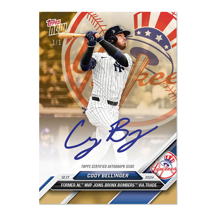 Cody Bellinger - 2024 MLB Topps NOW® Card OS-11 - LOOK FOR AUTOS