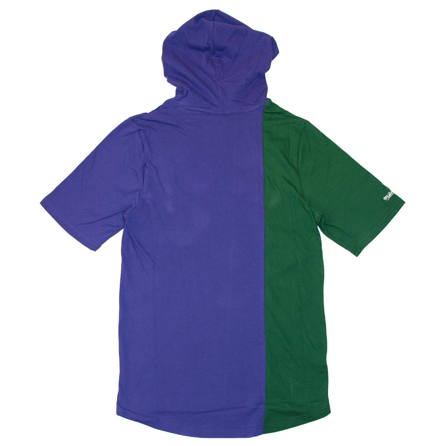 Milwaukee Bucks Split Mitchell & Ness Short Sleeve NBA Hoodie