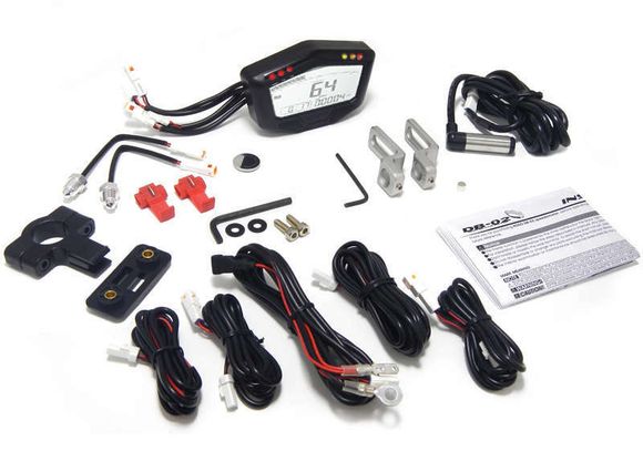 Koso speed counter DB-02 Multifunction black universalRef: Kos00014A / 1056049