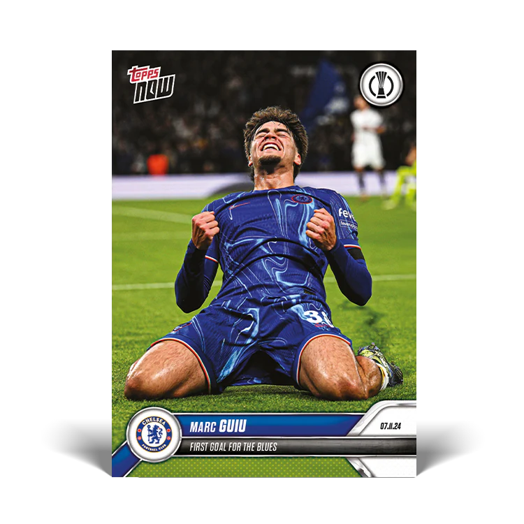Marc Guiu - First goal for the Blues - 24/25 UECL Topps NOW® Card 3