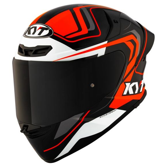 KYT TT -REVO OVERTECH - Black / Orange full helmetRef: KYT0172