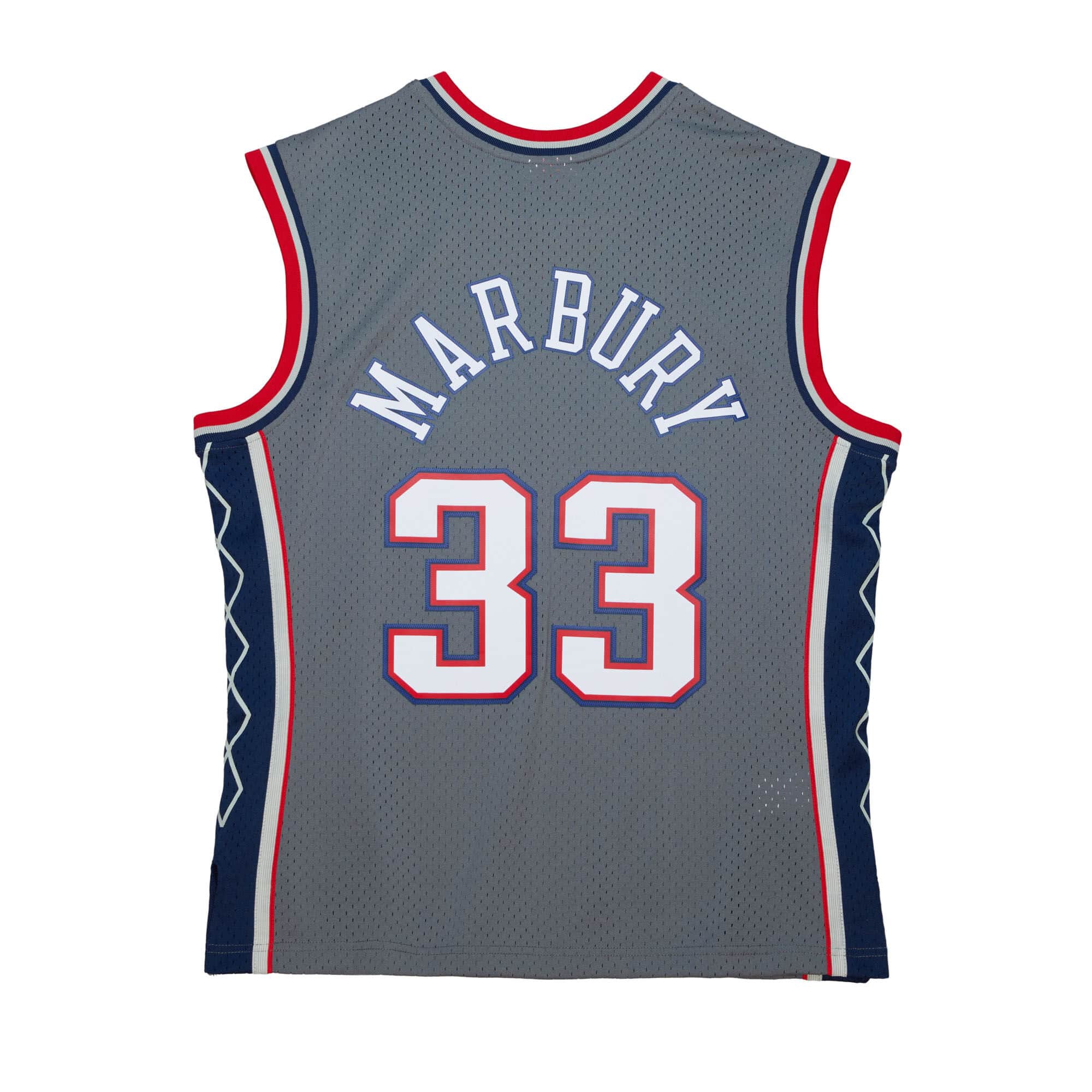 Stephon Marbury #33 New Jersey Nets 1999-00 Mitchell & Ness Alternate Swingman NBA Jersey Grey