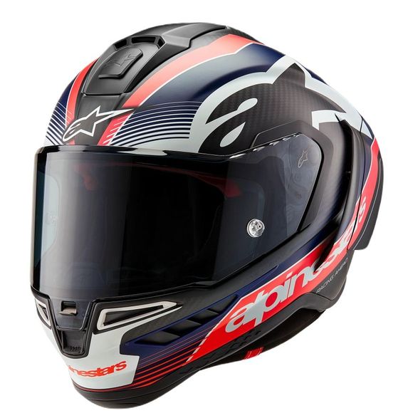 Casque intégral Alpinestars Supertech R10 Team - Carbone / BleuRef : AP3605