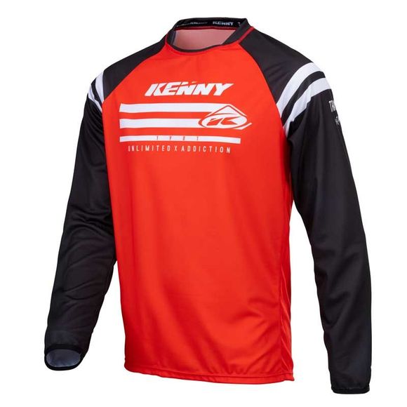 Maillot cross Kenny TRACK ENFANT - RAW - RED - Noir / RougeRef : KE1405
