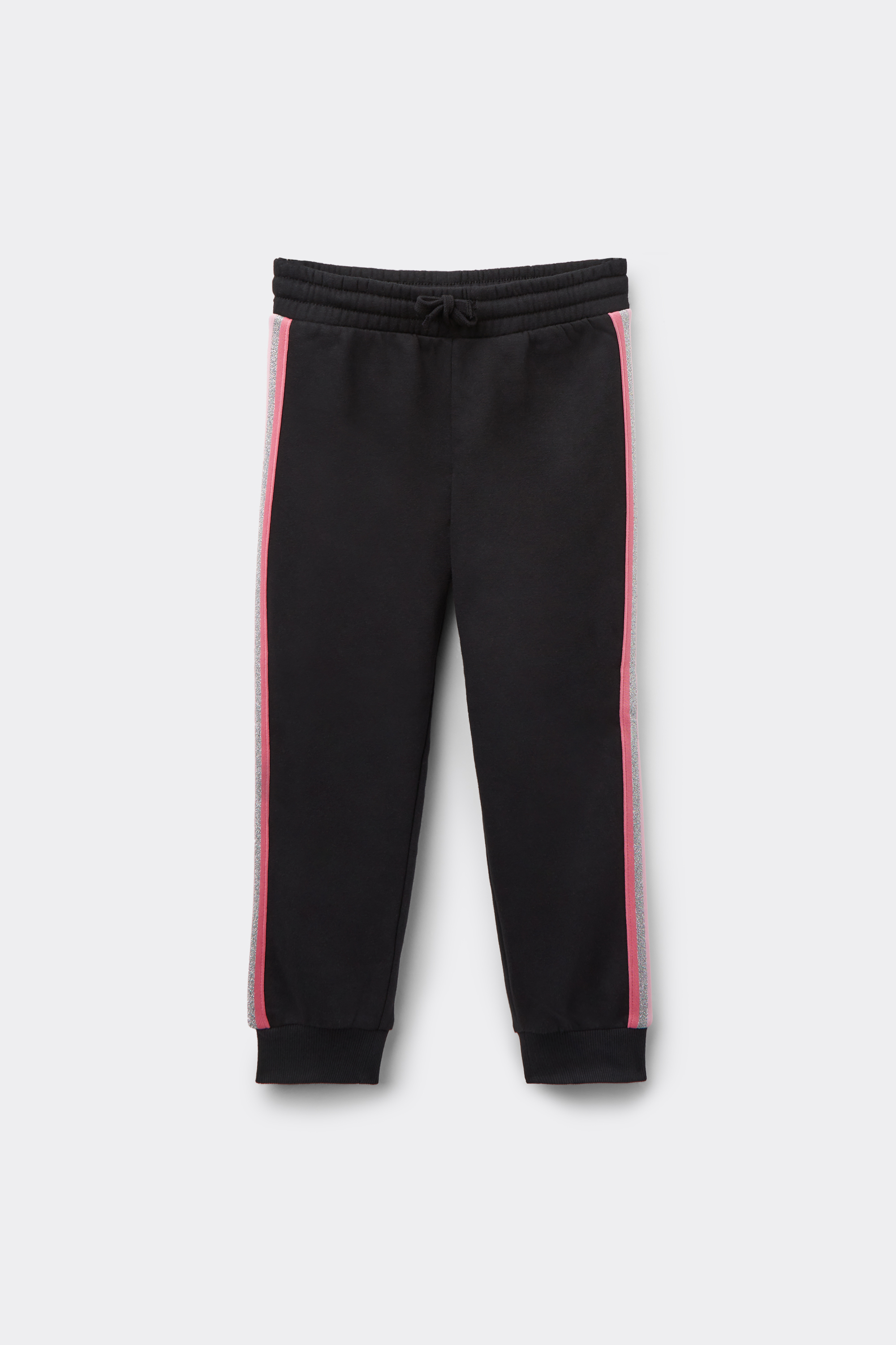 Girls' Thick Fleece Trousers with Side Stripes
