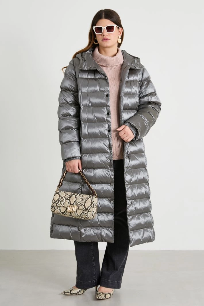 Cowl neck sweater - POWDER PINK