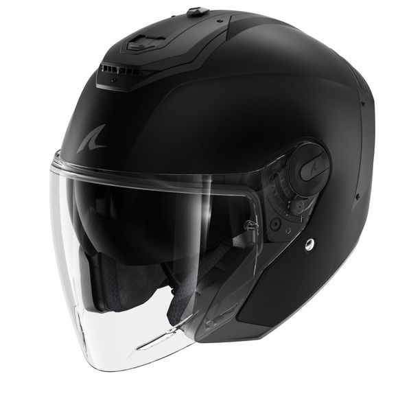 Shark RS Jet Blank Jet Helmet - BlackRef: Sh1721-C41486