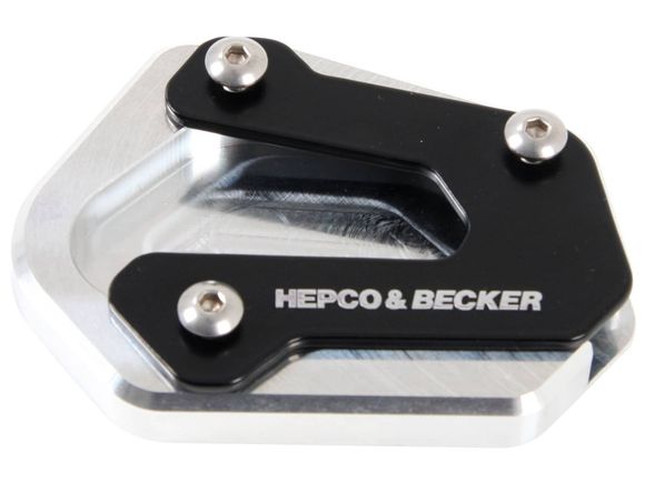 Hepco & Becker side stand extension - black/silverRef: Hbe00561A / 42113534 00 91
