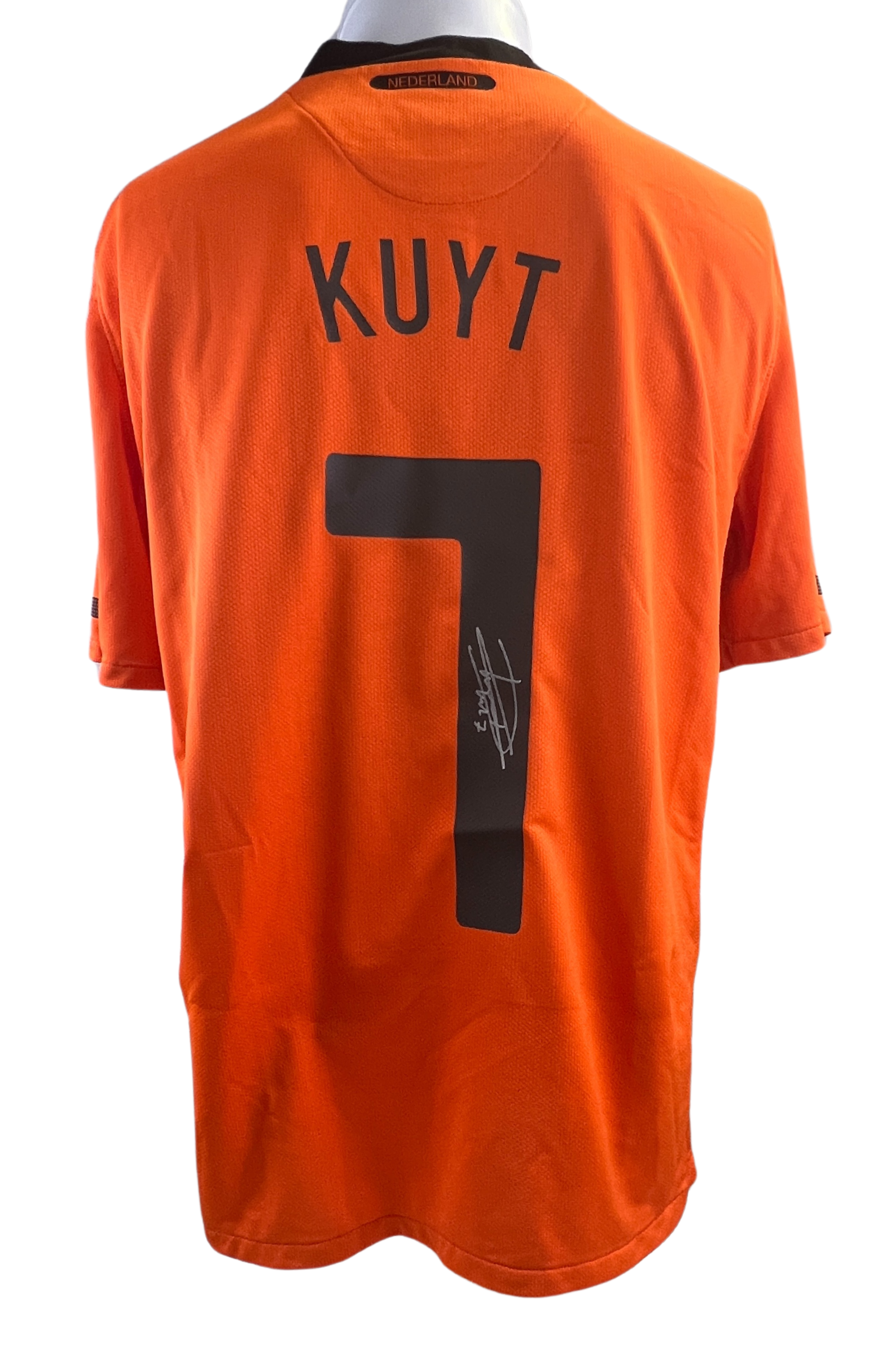Dirk Kuyt #7 Autographed Nike Netherlands 2010/11 Home Jersey