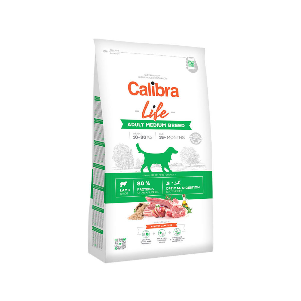 Calibra Dog Life Adult Medium Breed - Lamb - 12kg