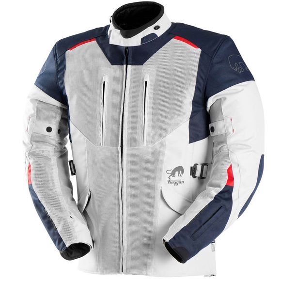 Furygan Brooks Vented+ Motorcycle Jacket - Blue / GrayRef: FU1402