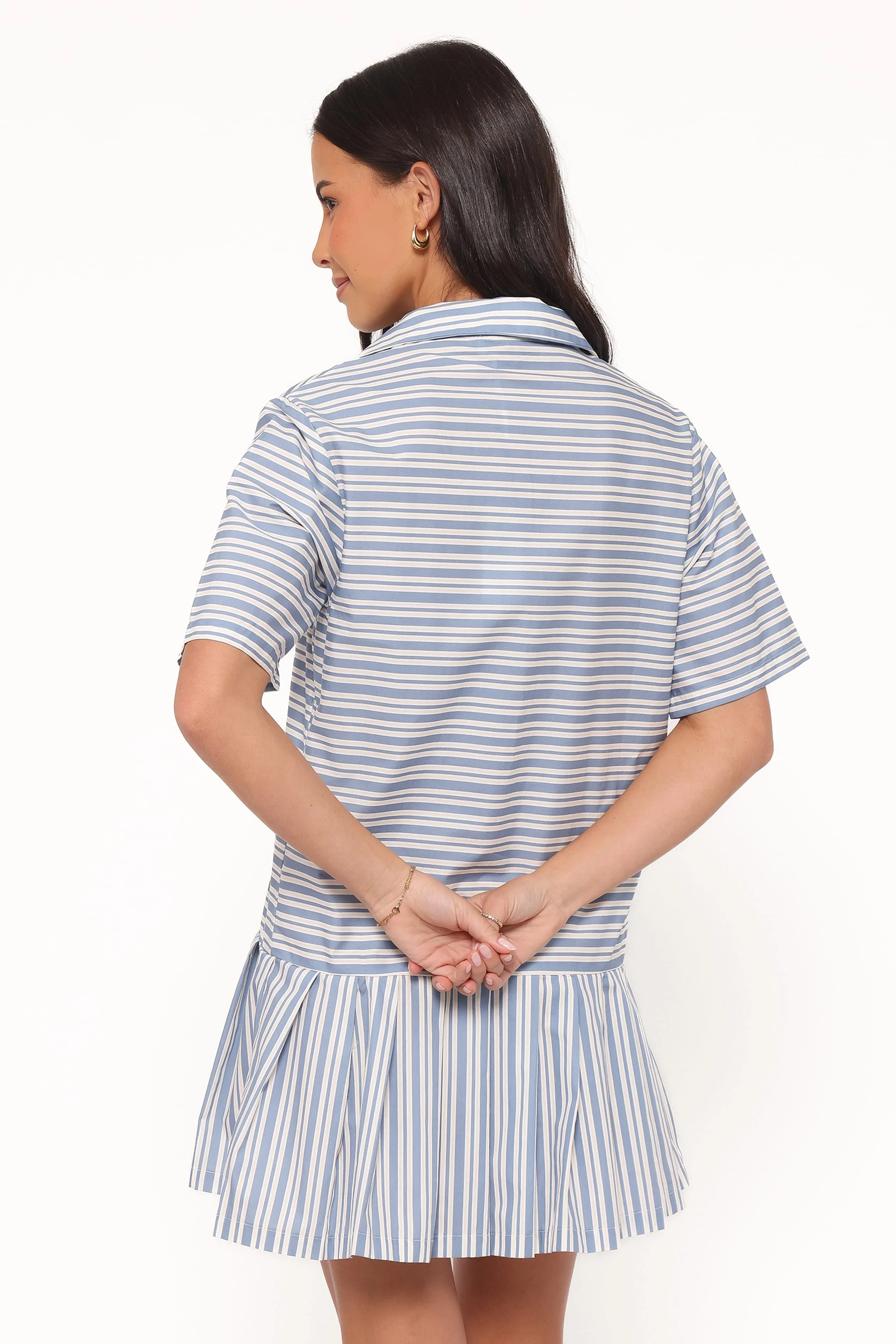 Fraser Mini Dress - Blue Stripe