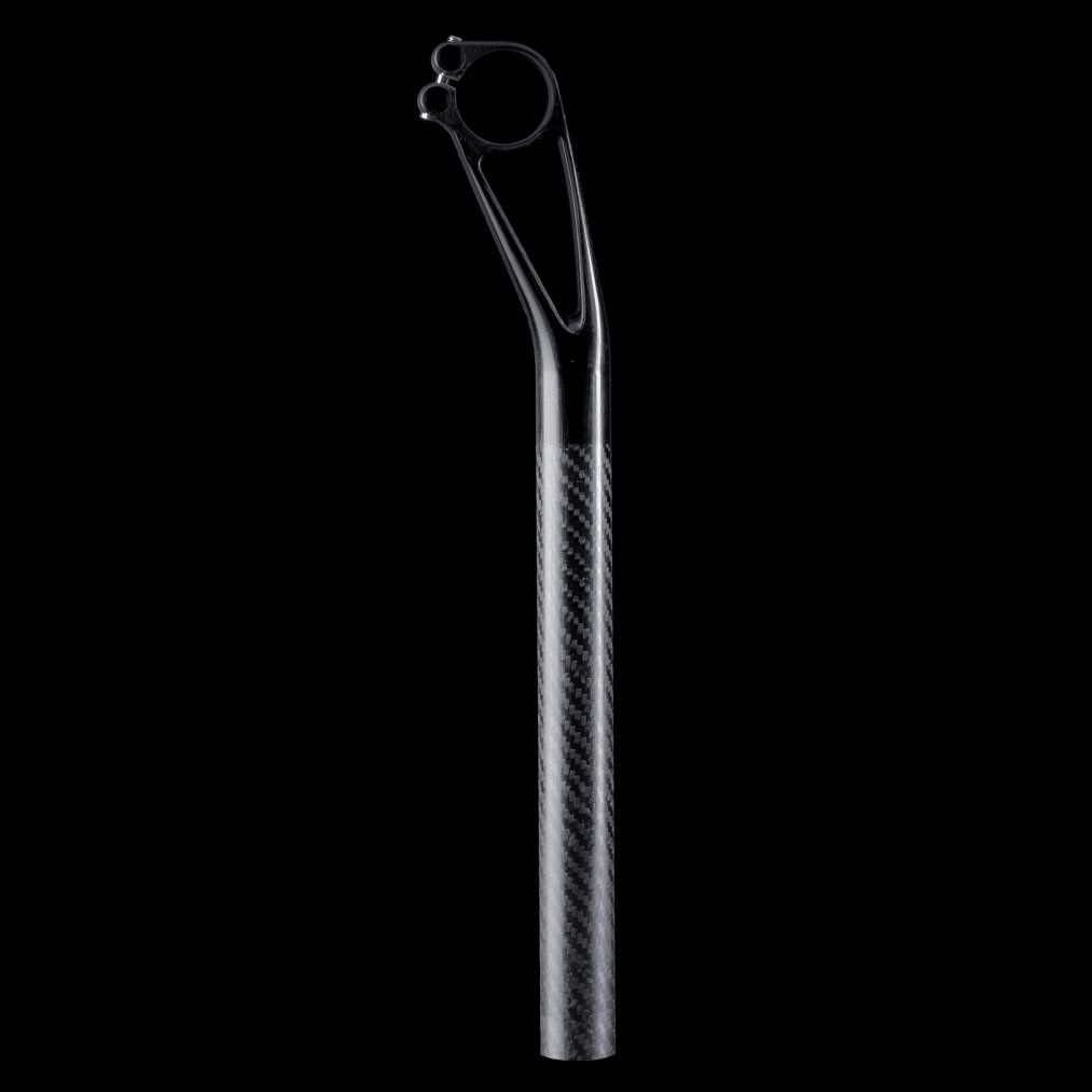 THM Mandibula 27.2 Seatpost - Natural Carbon - 400 mm - 2nd Choice