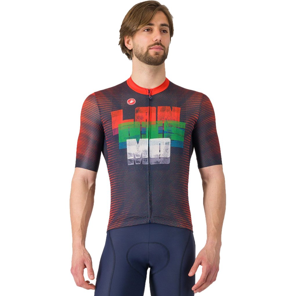 Castelli Landismo Jersey Men - belgian blue/red-green 424