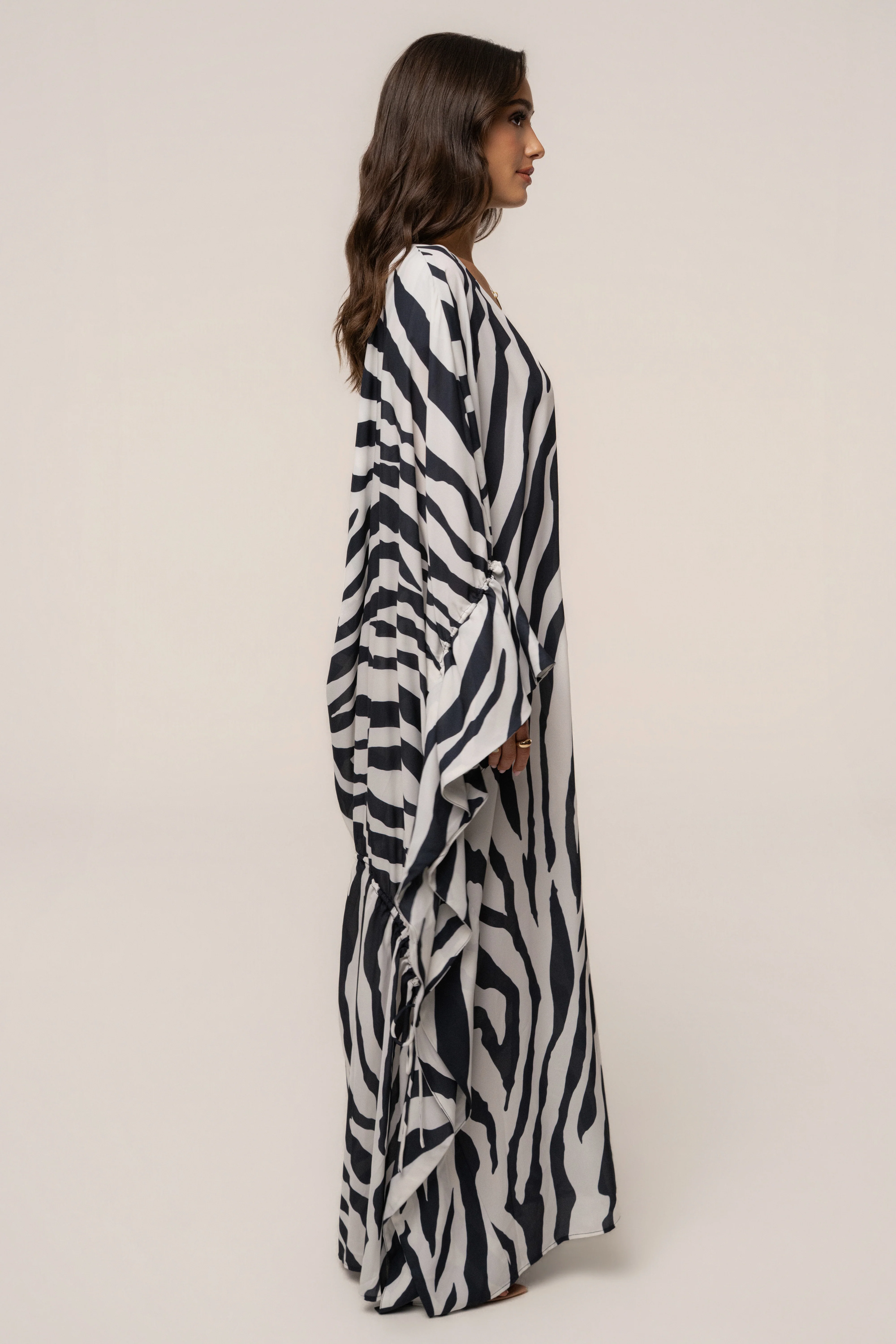 Navy Zebra Sienna Sheer Cover Up