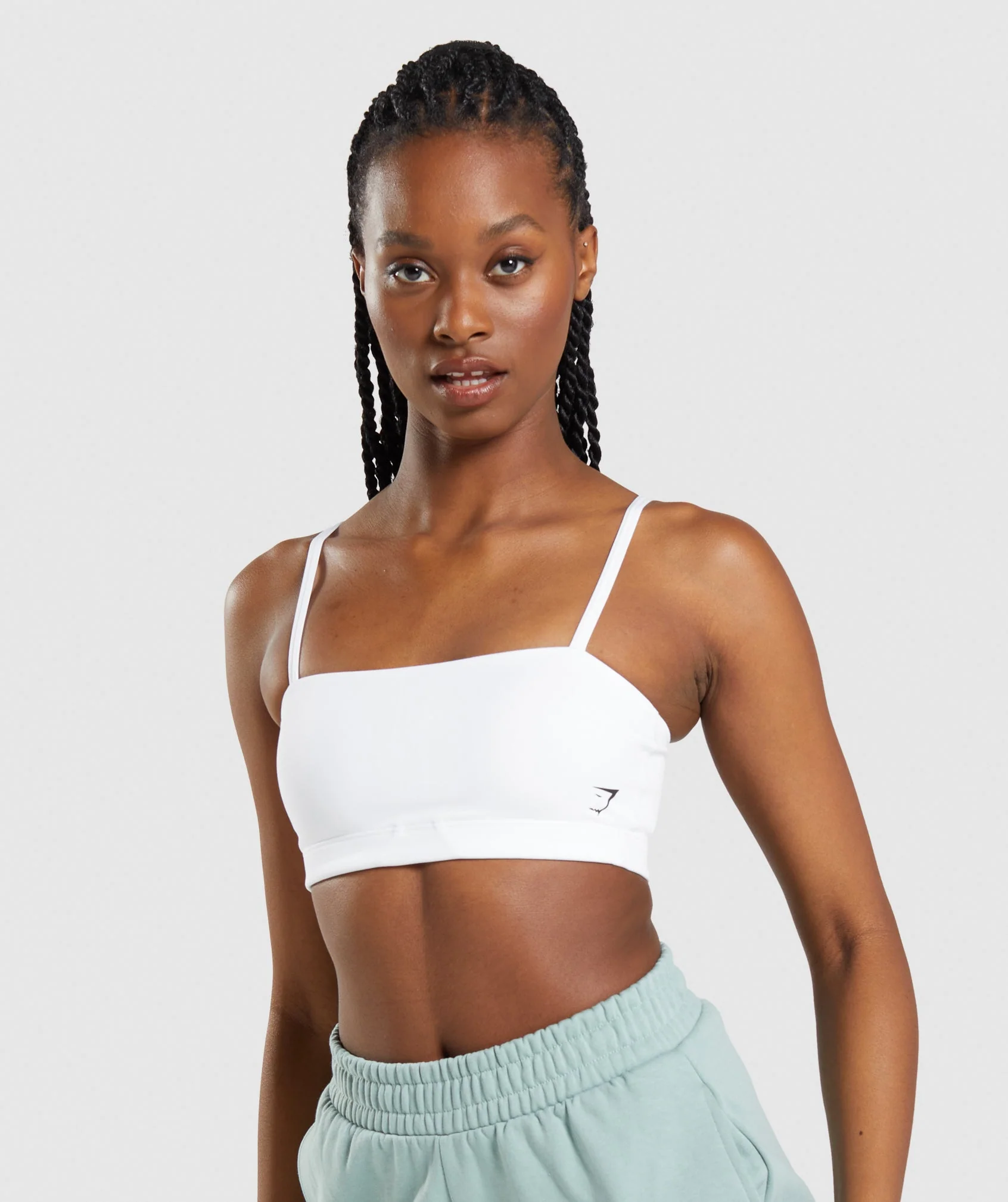 Bandeau Sports Bra White
