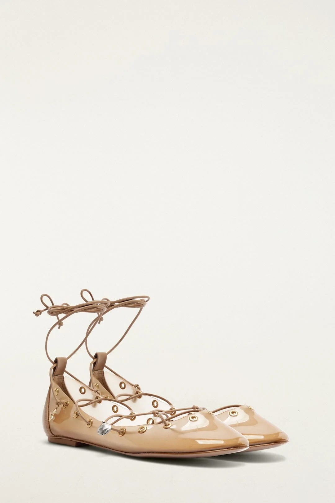 Sand Sea Lace Up Jelly Ballerina
