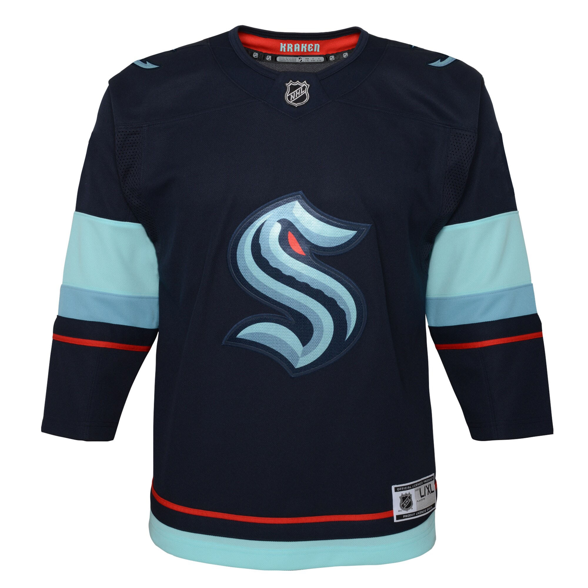 Seattle Kraken Premier Youth NHL Jersey Home Navy (KIDS)