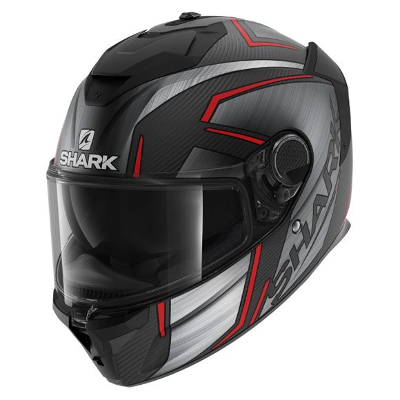 Shark Spartan GT Pro Carbon - Kromium - Black / RougeRef: SH1815