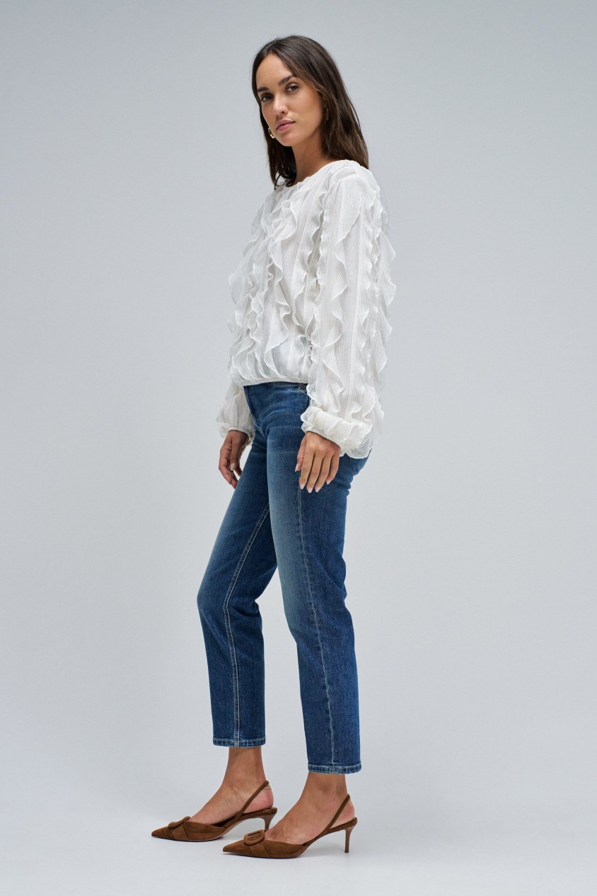 RUFFLED BLOUSE