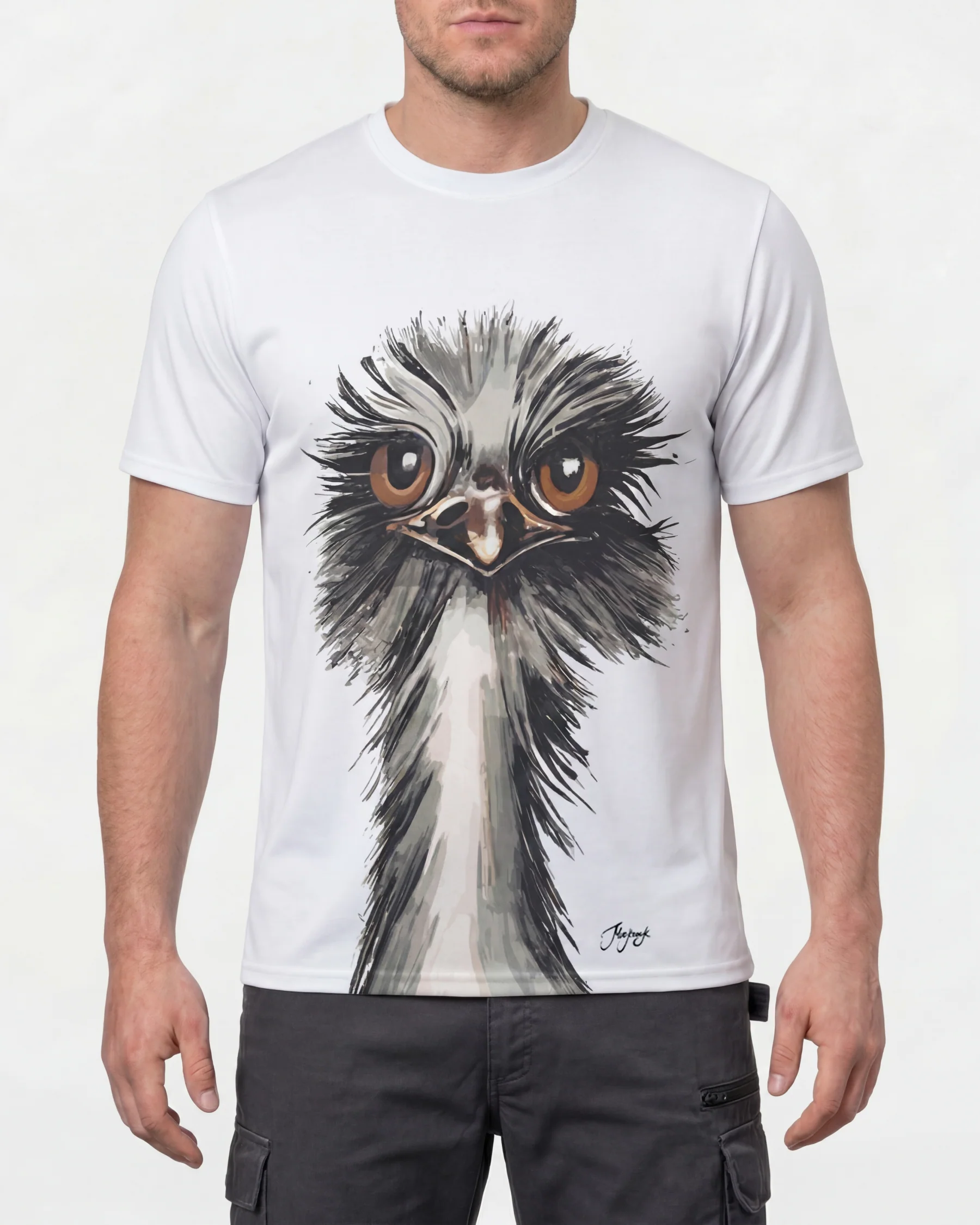 e.s. T-Shirt cotton stretch signature