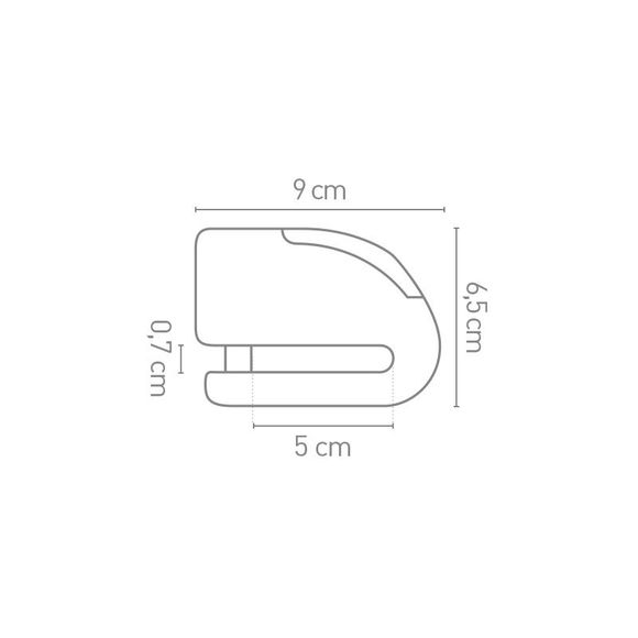 Anti-theft FR Sécurité Disc lock Alarm FR10 SRA UniversalRef: AV243