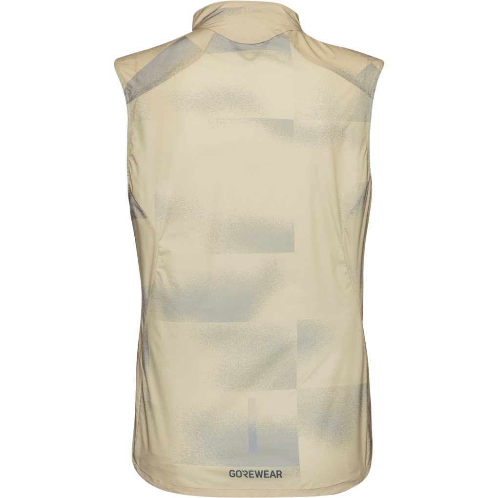 GOREWEAR Concurve Cloud Windbreaker Vest Women - mosaic_tech beige / lab gray BGBF
