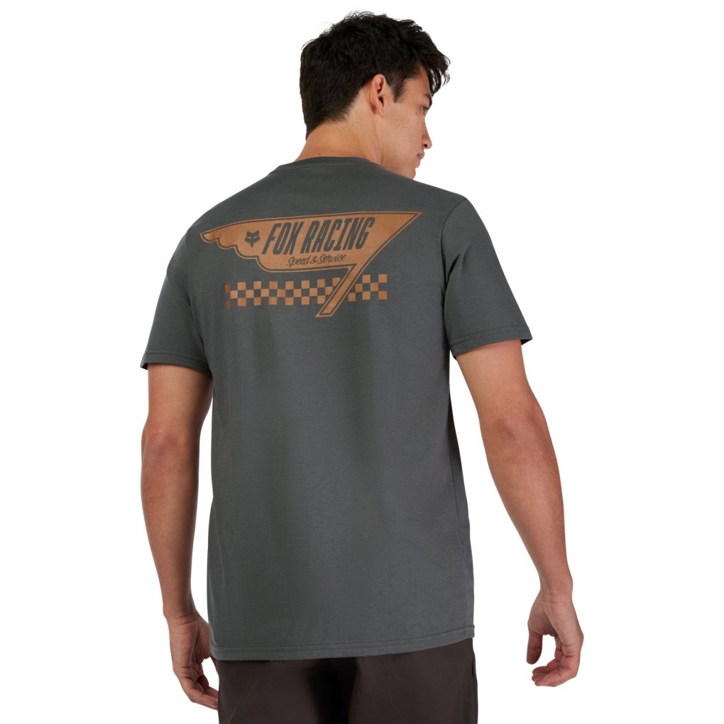 FOX Billboard Short Sleeve Premium Tee Men - dark shadow