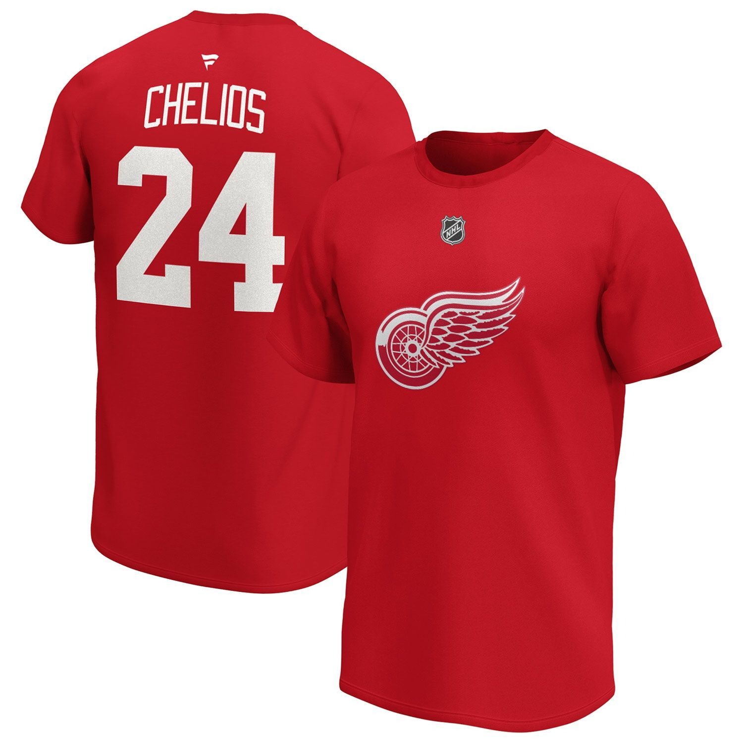Chris Chelios #24 Detroit Red Wings Alumni Fanatics NHL T-Shirt Red