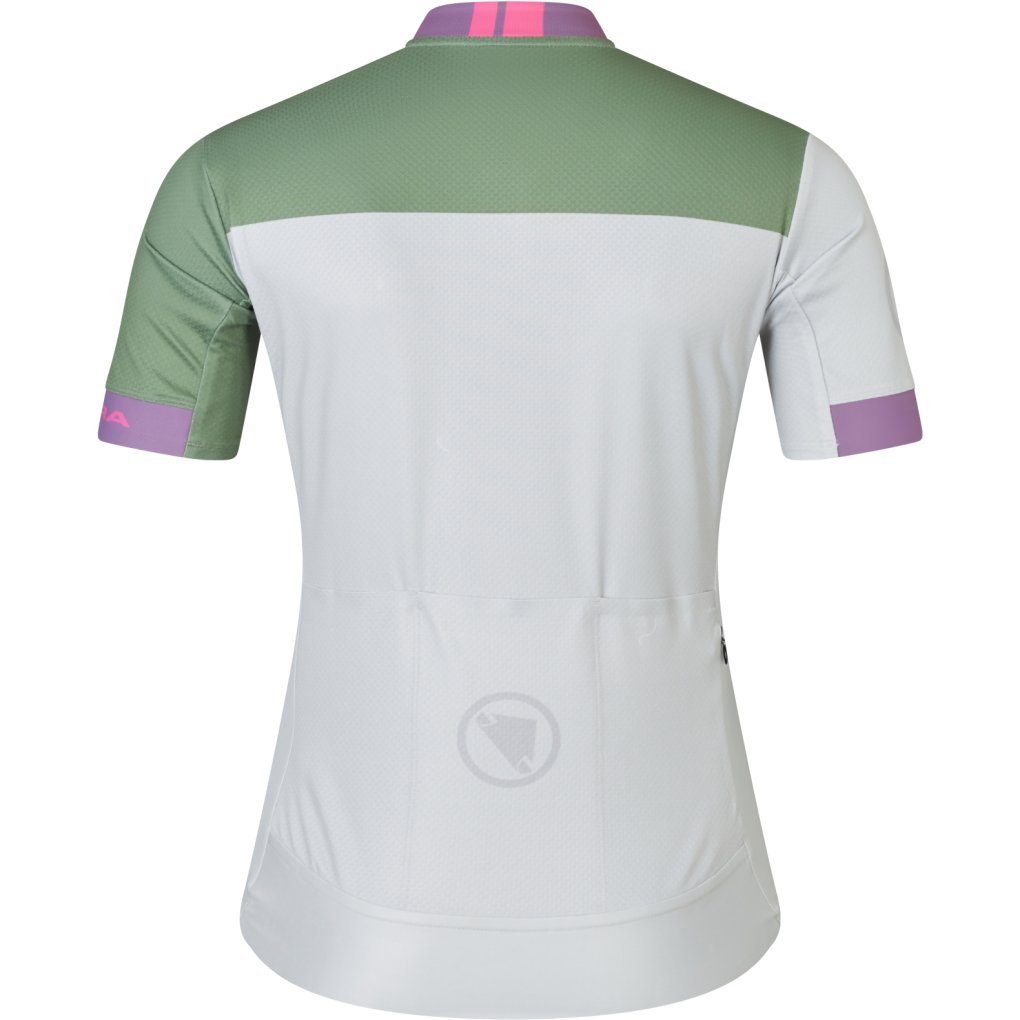 Endura Chroma Block FS260 Print Short Sleeve Jersey Women - mains grey