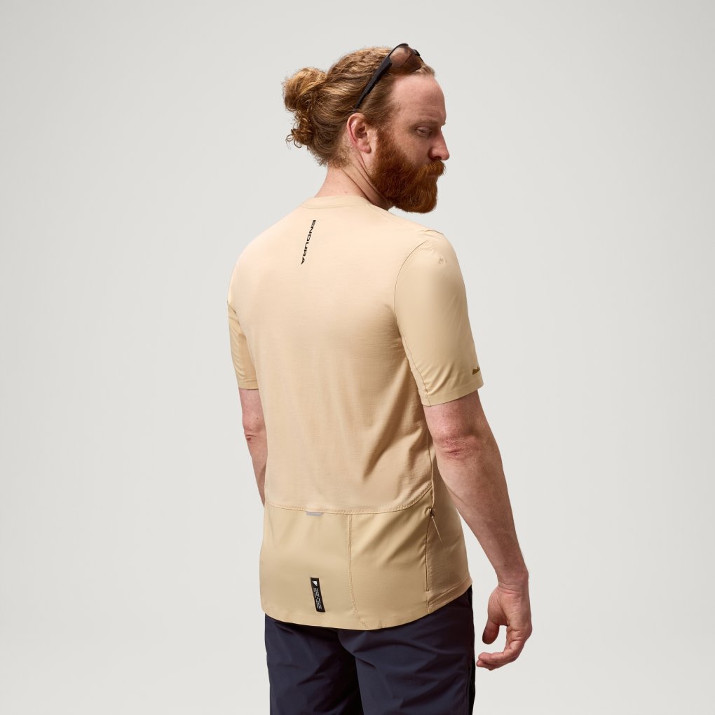 Endura Alltrack Ride Tech Short Sleeve Tee Men - sand