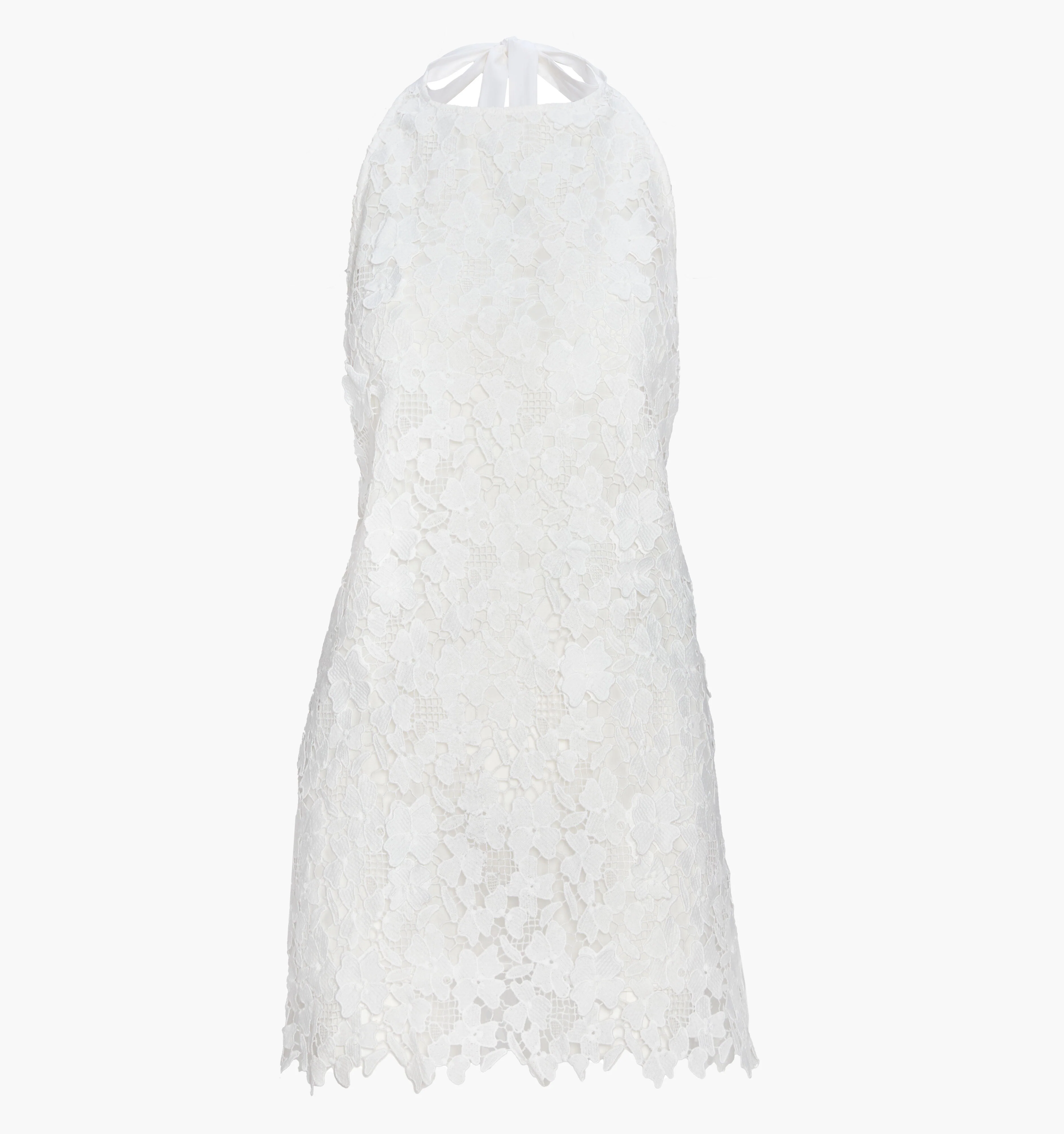 The Sasha Dress - White Floral Lace