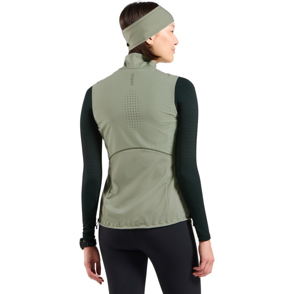 Odlo Zeroweight Warm Softshell Running Vest 2.0 Women - shadow