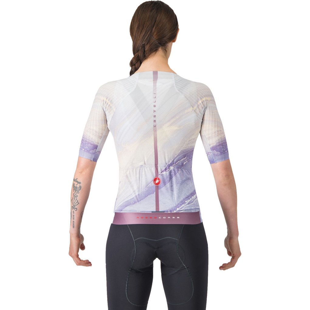 Castelli Aero Pro 8S Jersey Women - multicolor purple 990