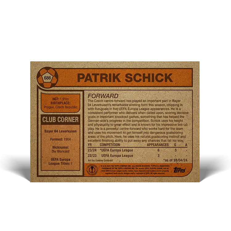 UCC Living Set Card 686 - Patrik Schick