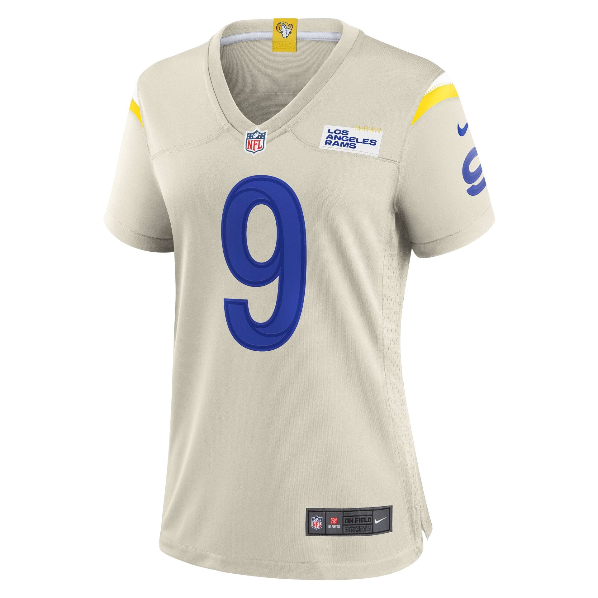 Matthew Stafford #9 Los Angeles Rams Game NFL Jersey Bone (WOMEN'S)