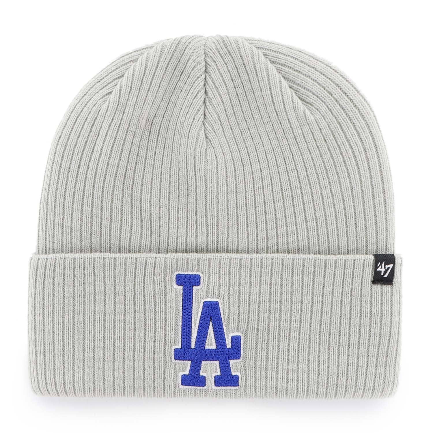 Los Angeles Dodgers '47 Chain Stitch MLB Knit Hat Gray