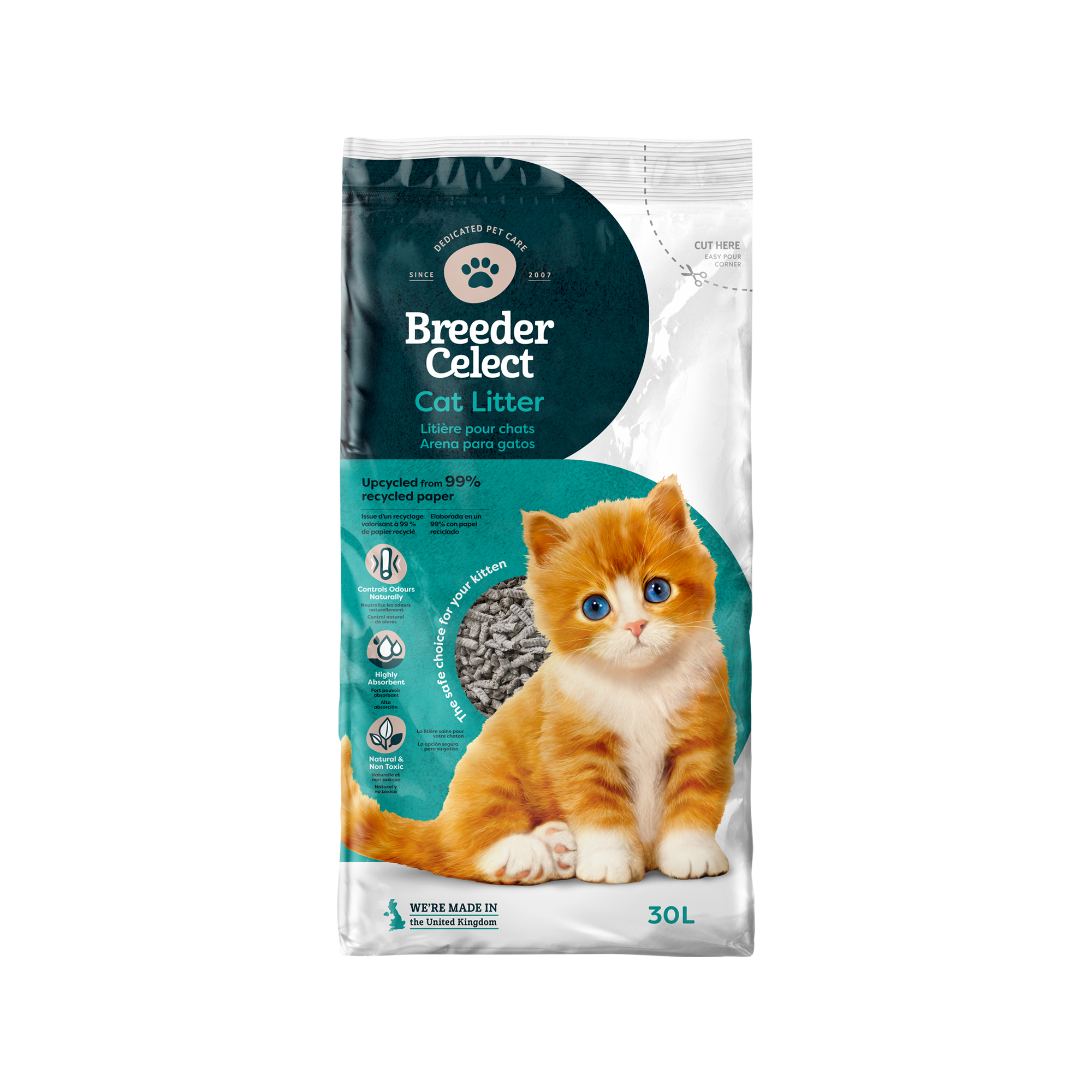 BreederCelect Cat Litter - 30 litres