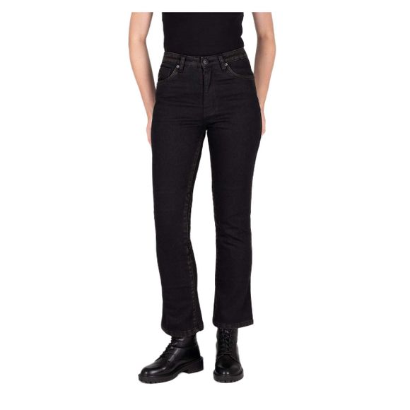 Knox Cartmel Kick Flare Women'S Motorcycle Jeans - Straight / Regular - BlackRef: KNX0147