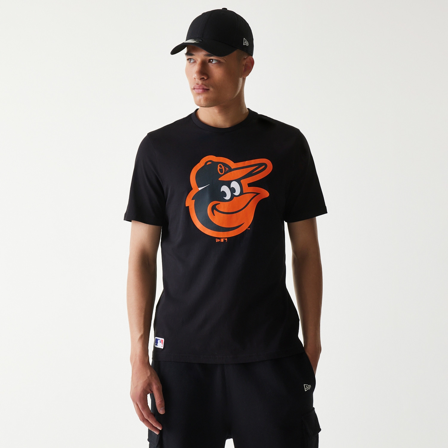 Baltimore Orioles Team Logo New Era MLB T-Shirt Black