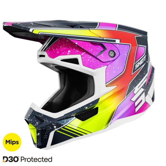 Cross Shot Lite - Racing 2025 - blue / yellow helmetRef: SO2979