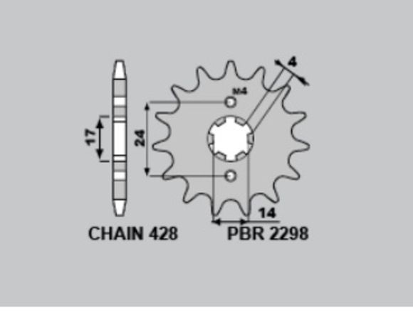 Standard steel PBR box outlet 2298 - 428Ref: PBR01411A / 1122396001