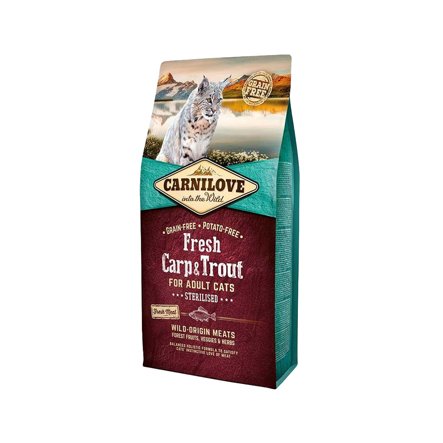 Carnilove Sterilised Cat Food – Carp & Trout - 6 kg