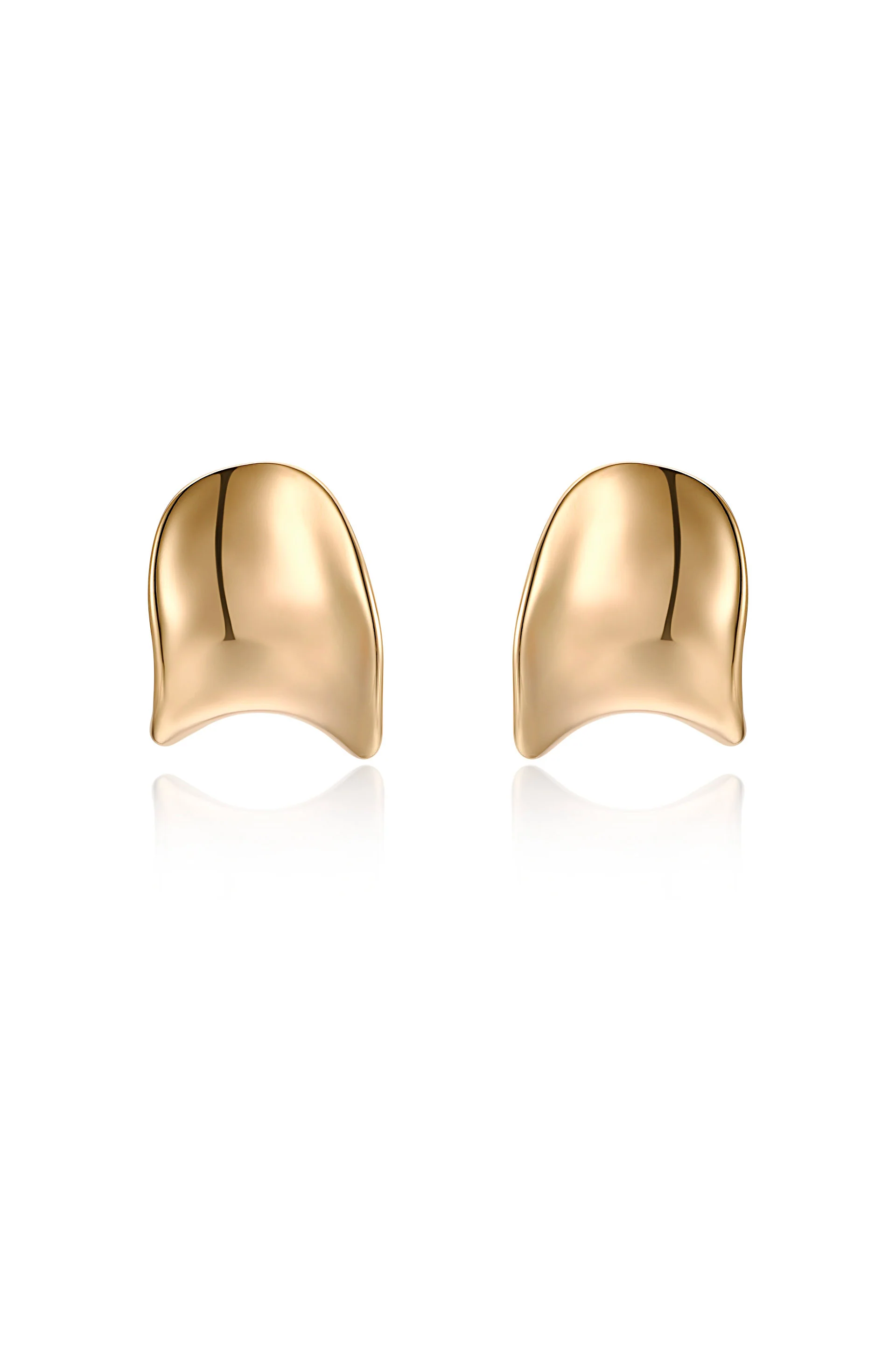 Curved Stud Earrings