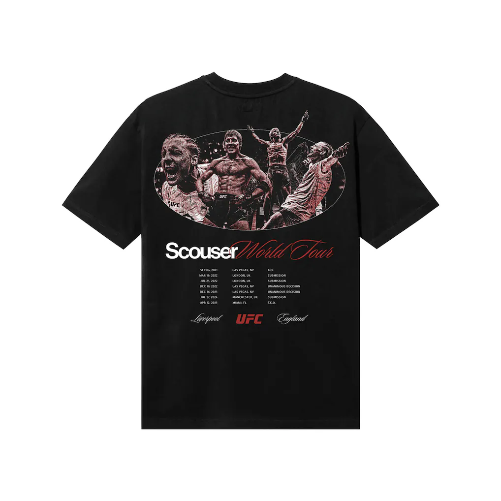 UFC Paddy Pimblett UFC 324 World Tour T-Shirt - Black - Mens