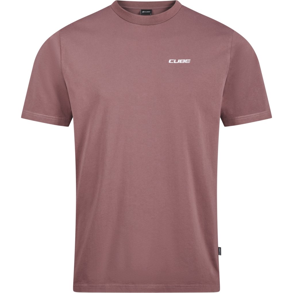 CUBE After Race Organic Keep Sending Gravity Fit T-Shirt Men - plum
