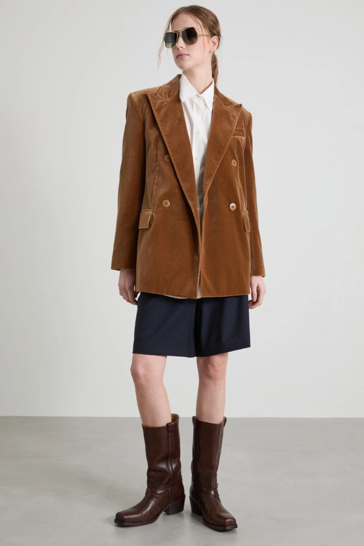 Cotton poplin shirt - WHITE