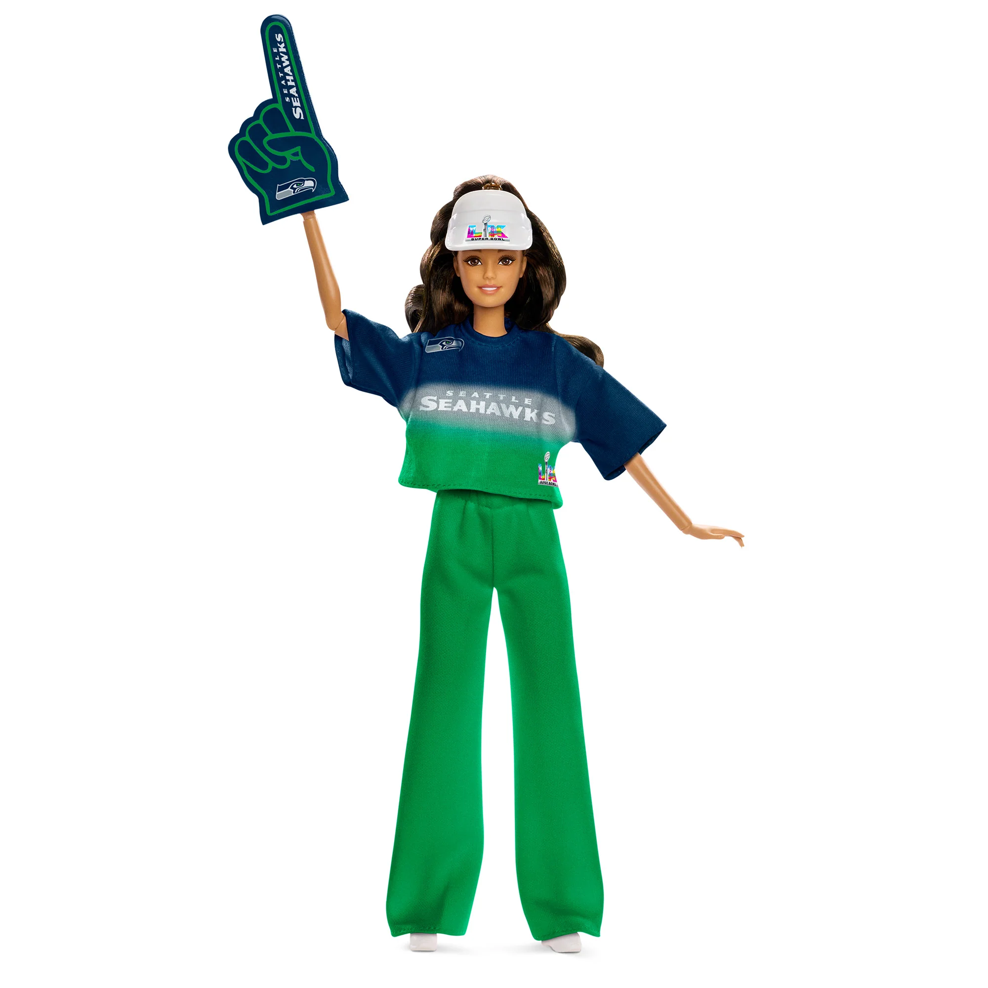 Barbie Super Bowl LX Seattle Seahawks Doll