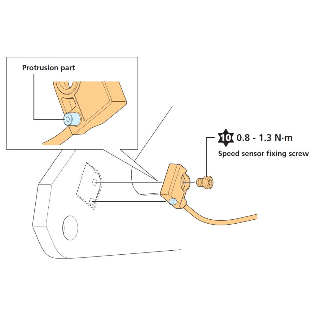 Shimano Fixing Bolt for EW-SS302 Speed Sensor - M4 | Y7JE00010