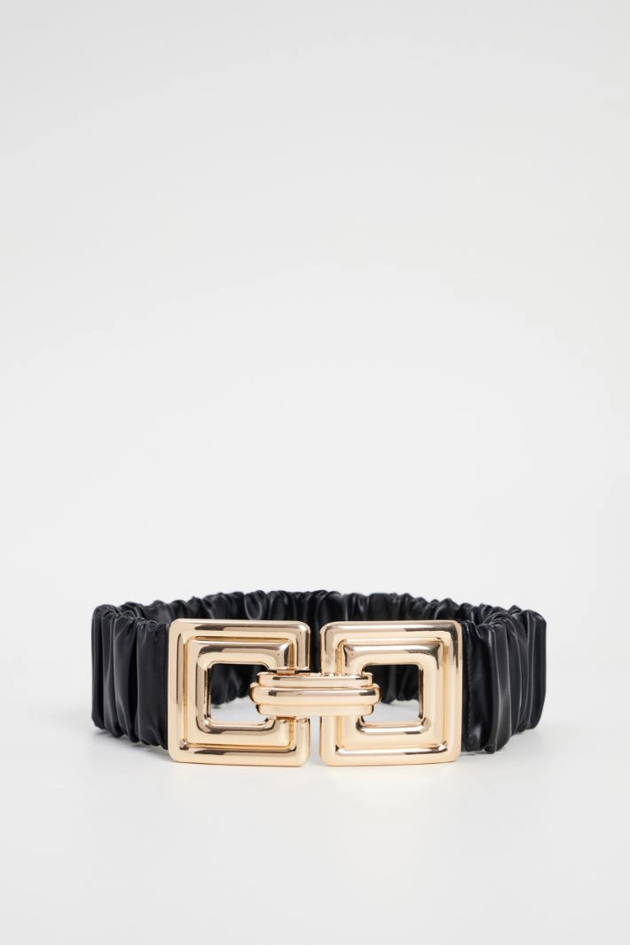 Belt with maxi buckle - BLACK